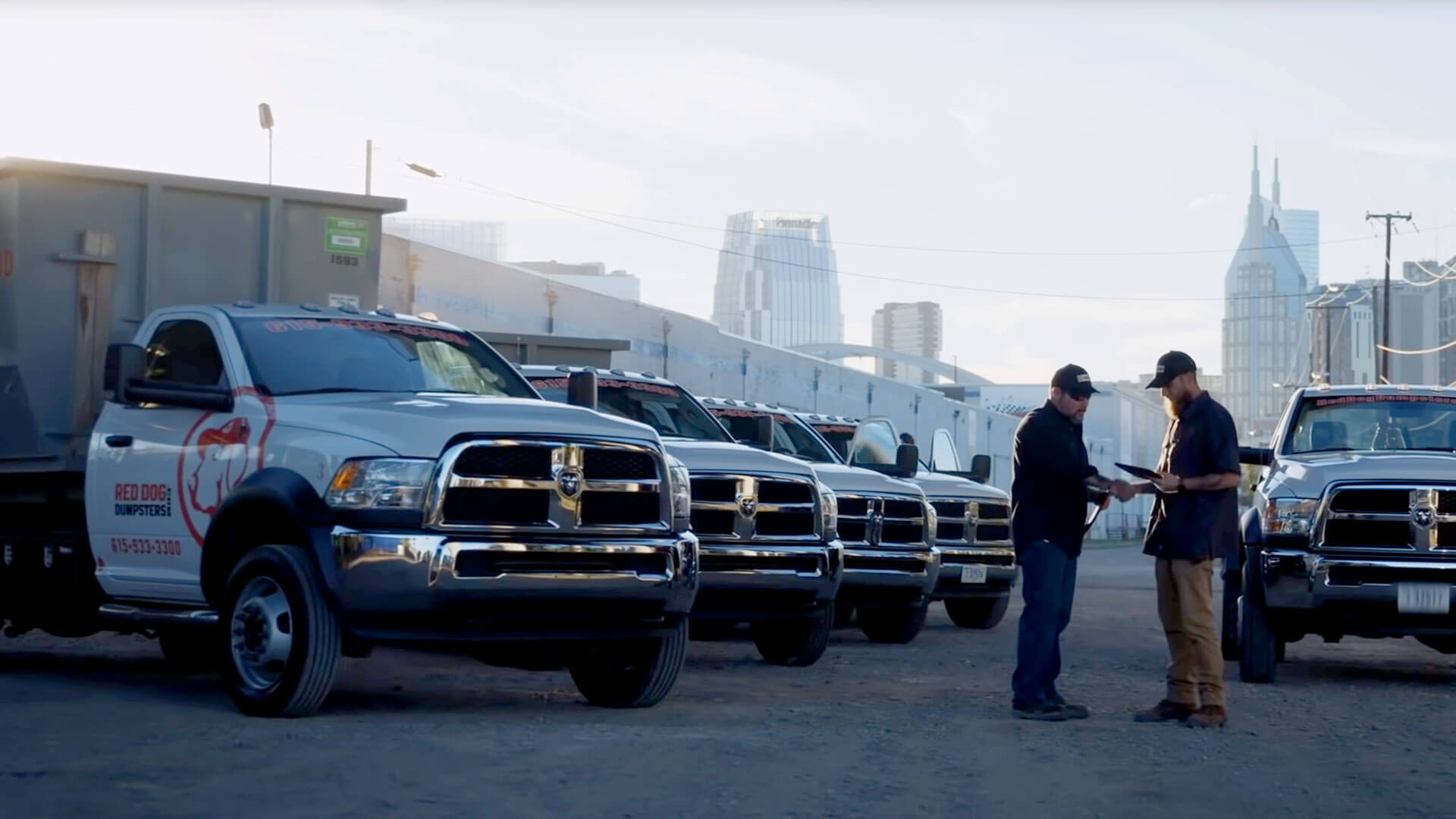 Dumpster Delivery Fleet Red Dog Dumpsters Nashville