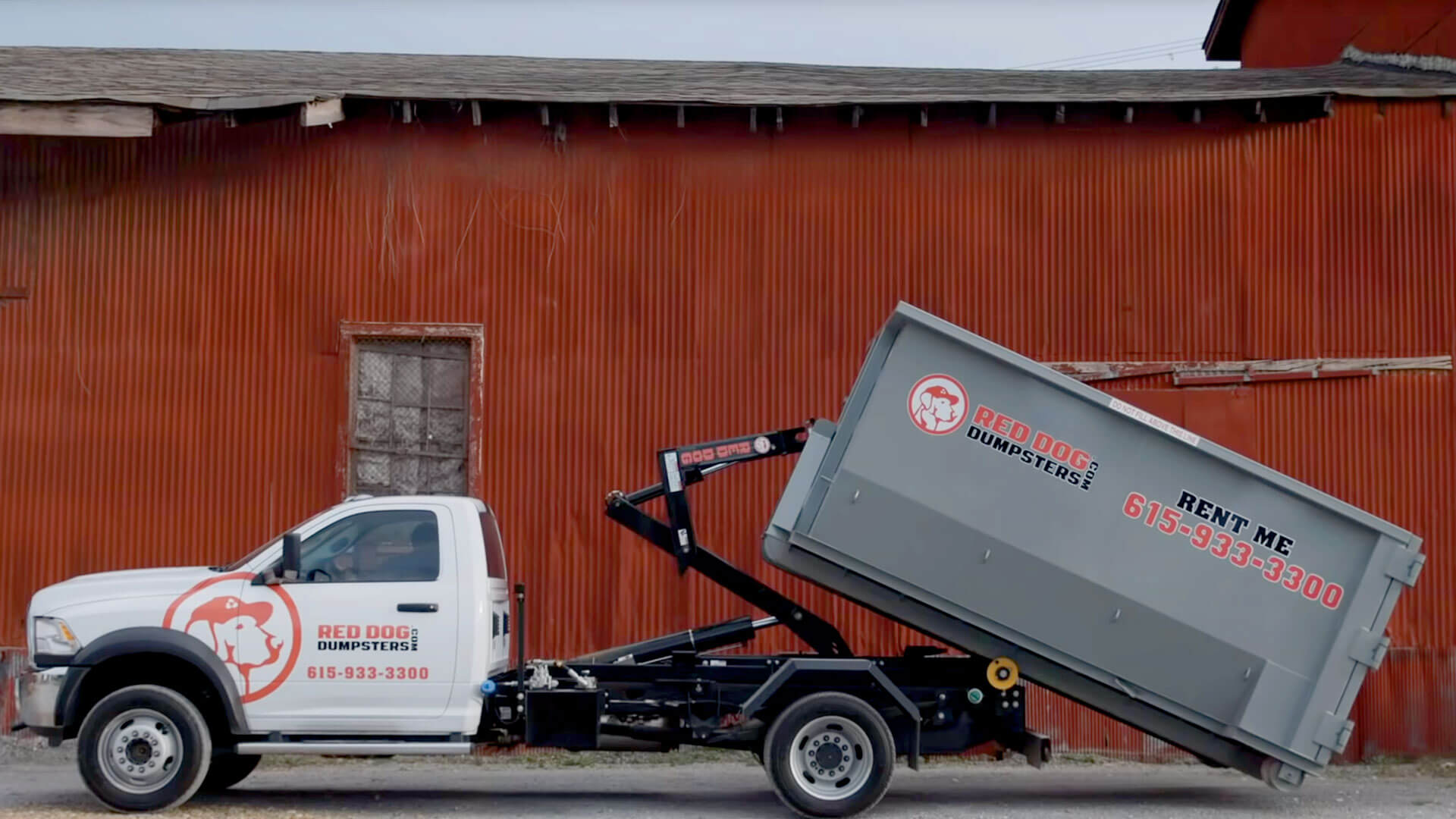 Roll-off Dumpster Delivery Truck