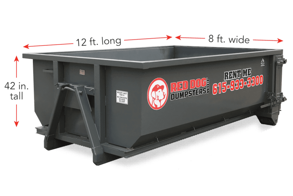 Dumpster Rental Sizes & Prices Red Dog Dumpsters (Nashville)