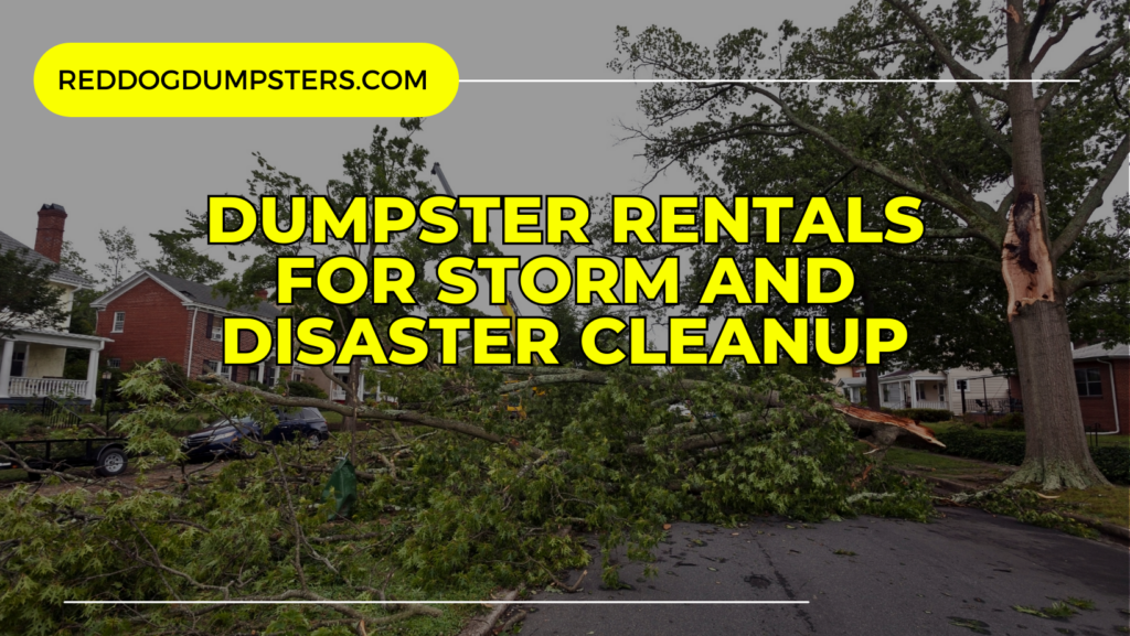 Dumpster Rentals for Storm and Disaster Cleanup