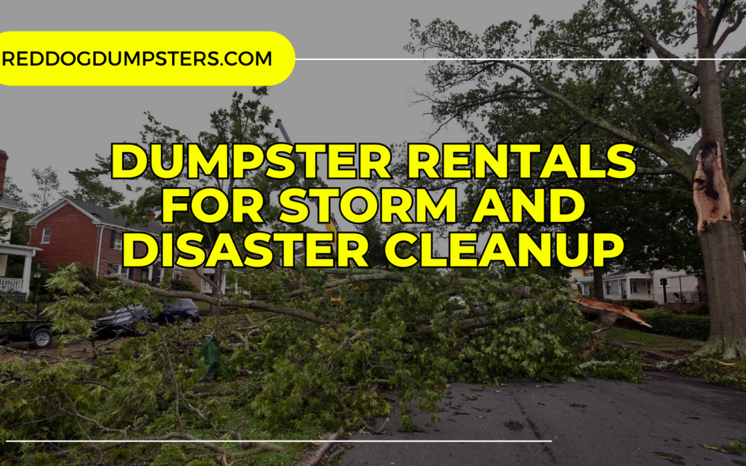 Preparing for the Unexpected: Dumpster Rentals for Storm and Disaster Cleanup